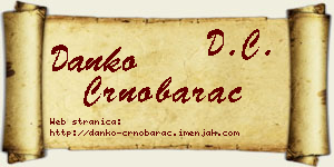 Danko Crnobarac vizit kartica